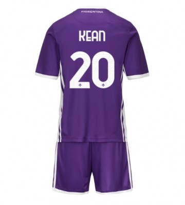 Fiorentina Moise Kean #20 Hjemmebanetrøje Børn 2025-26 Kortærmet (+ Korte bukser)